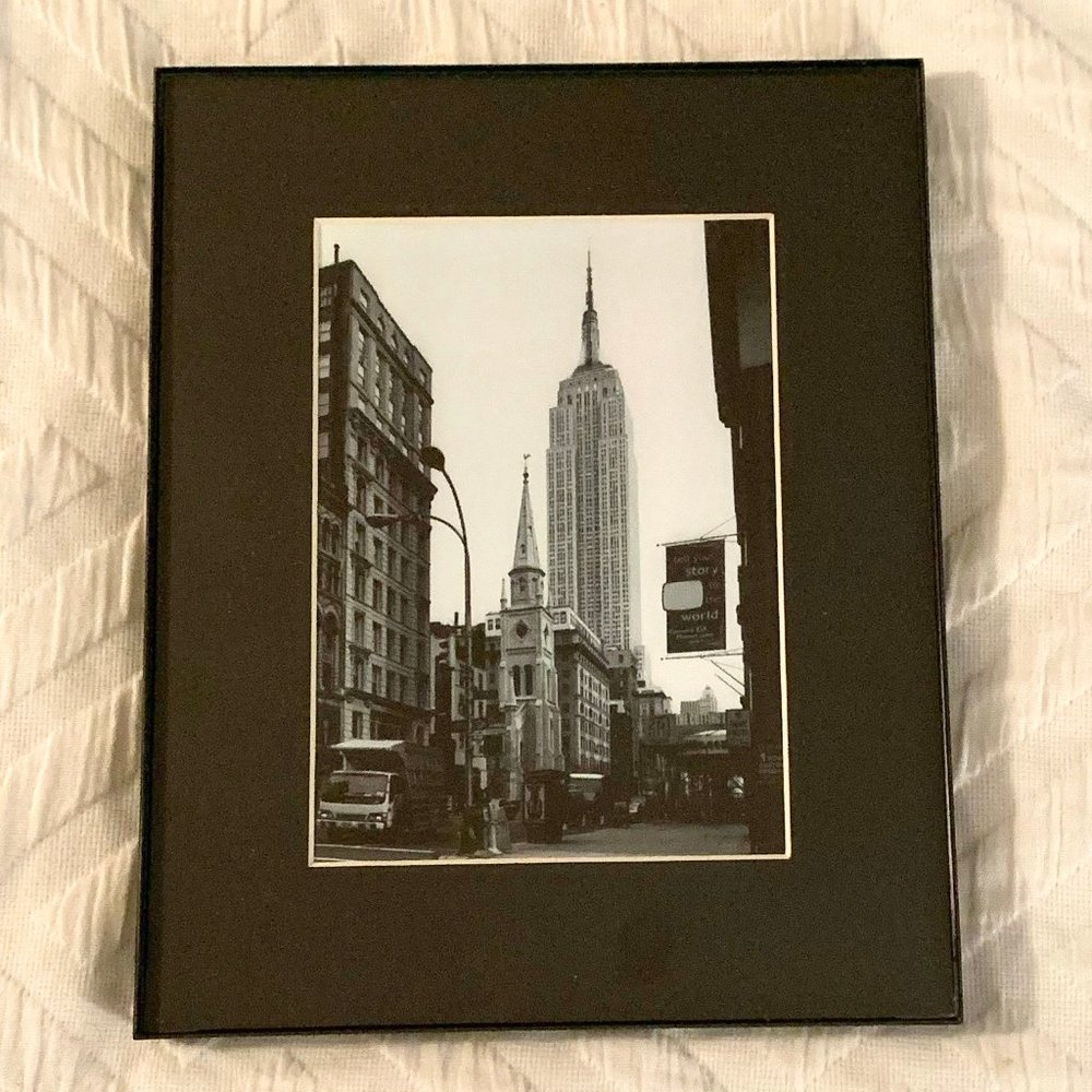 Empire State Building Black and White Picture